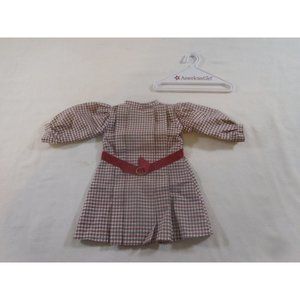 Pleasant Company Samantha Doll Checked Taffeta Meet Dress Retired + Hanger
